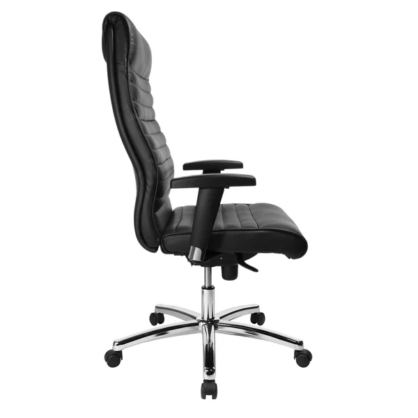 Siège de direction en cuir noir 100% Chiva | Matelpro.com