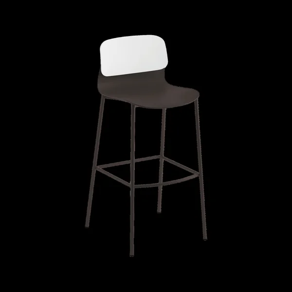 SOKOA Tabouret haut Klik - Anthracite - Hauteur 76 cm