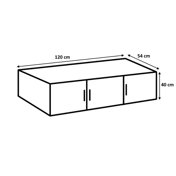 Surmeuble pour armoire 120 cm Shella