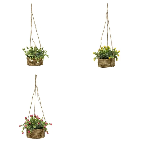 SUSPENSION DE ROSES ARTIFICIELLES MUSA H.42CM