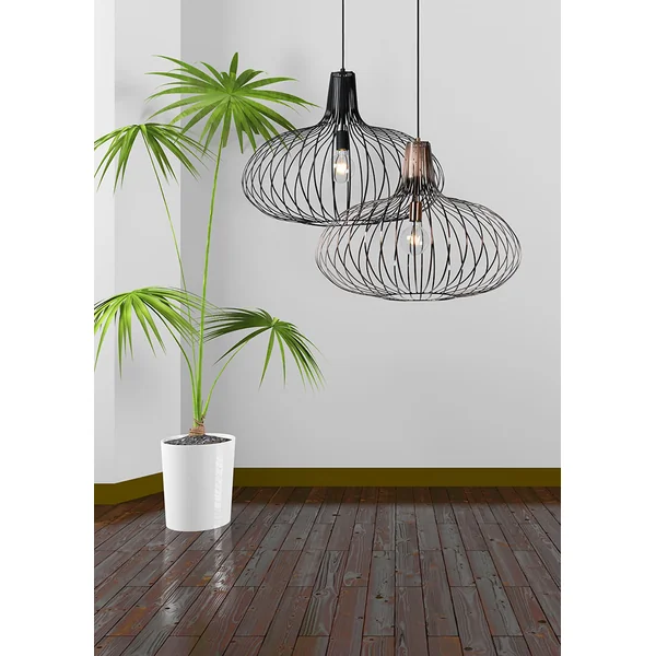 Suspension vintage en métal Ø65 cm Rakel
