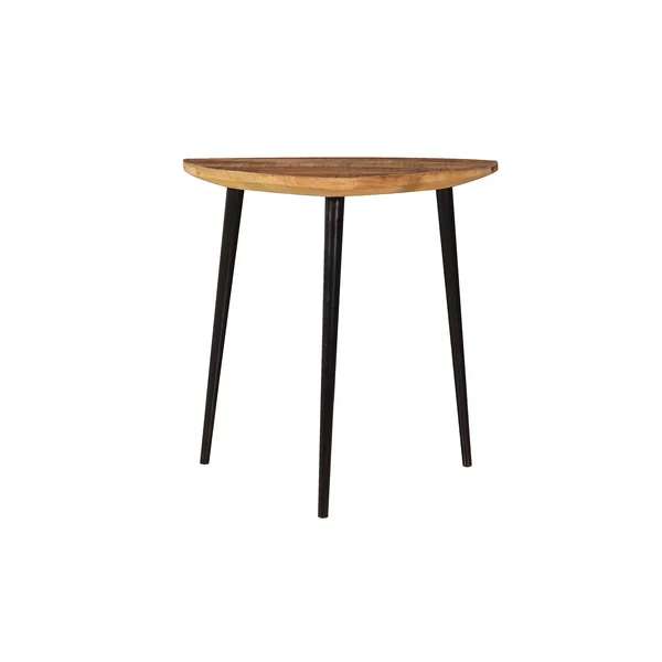 Table basse industrielle H 41 cm en bois de manguier massif naturel Allister