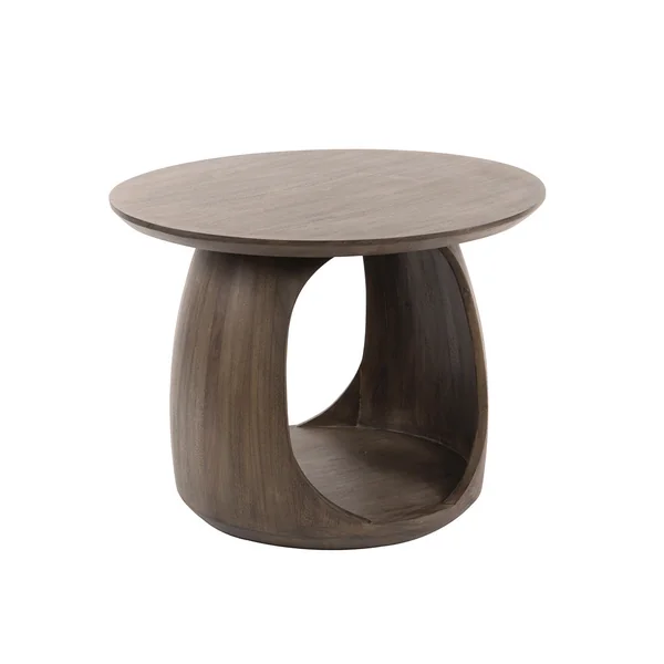 Table basse style nature H 46 cm en acacia massif marron Haron