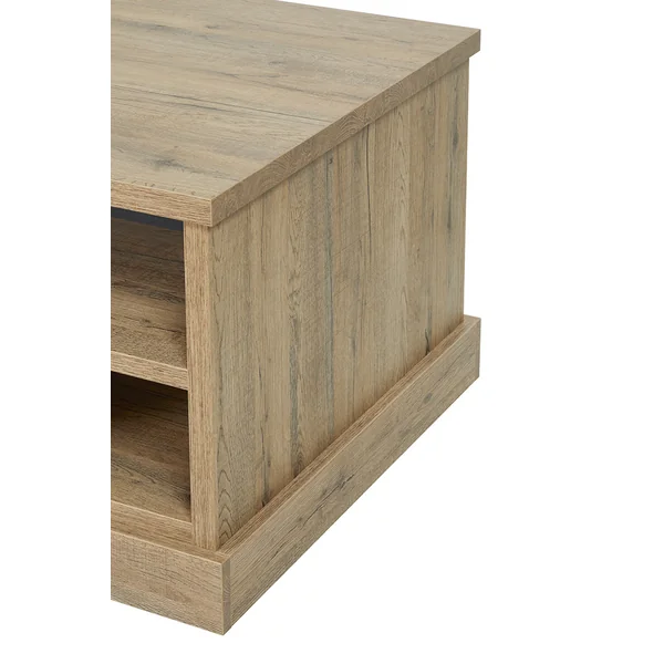Table basse style rustique coloris chêne Perrine