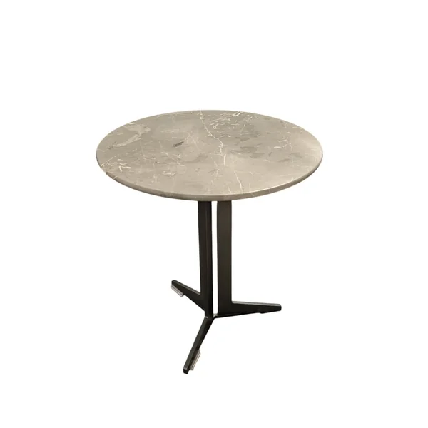 Table d'appoint guéridon FLY Marbre Gris Stardust FLEXFORM