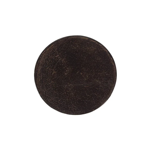 Table d'appoint moderne ronde métal et verre Elyptic H 45 cm