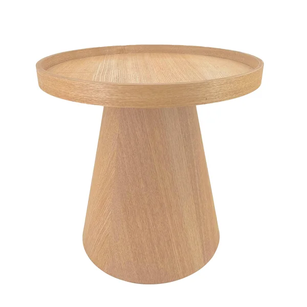 Table d'appoint ronde coloris bois, naturel