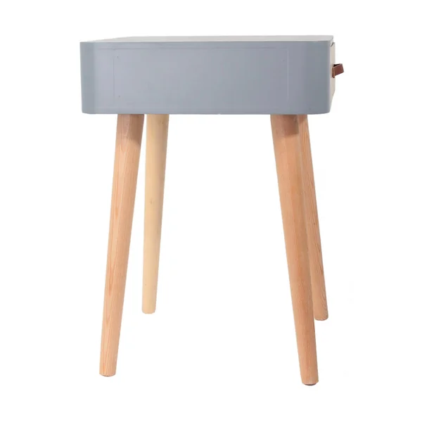 Table de chevet bicolore 1 tiroir, gris