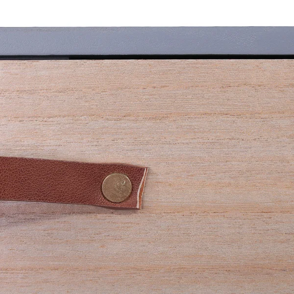 Table de chevet bicolore 1 tiroir, gris