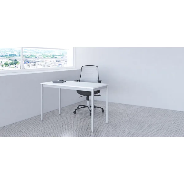 Table de réunion métal et bois coloris graphite profondeur 70 cm Aurore