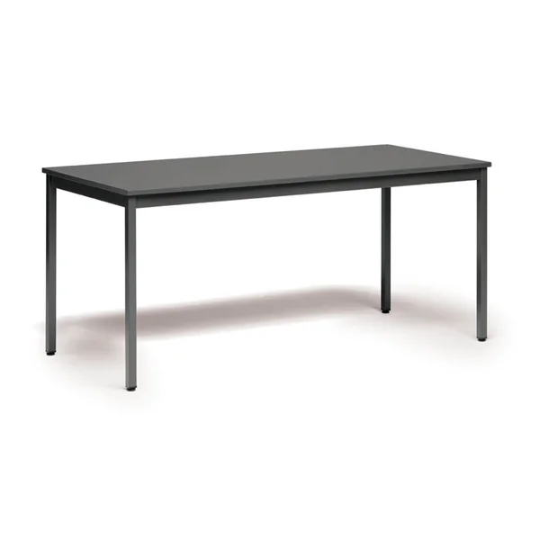 Table de réunion métal et bois coloris graphite profondeur 70 cm Aurore