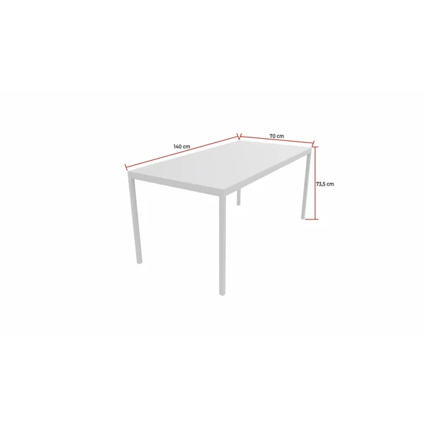 Table de réunion polyvalente rectangulaire Zitto