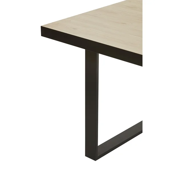 Table de salle à manger contemporaine chêne clair Tiffanie