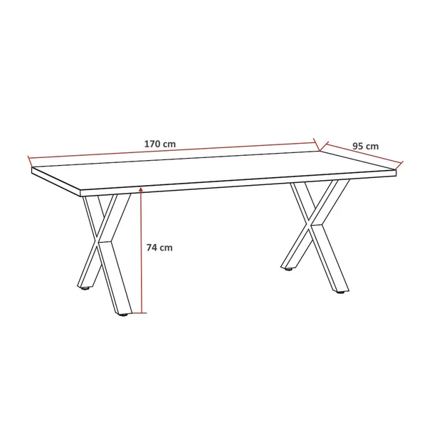 Table de salle à manger contemporaine chêne etna Bonno