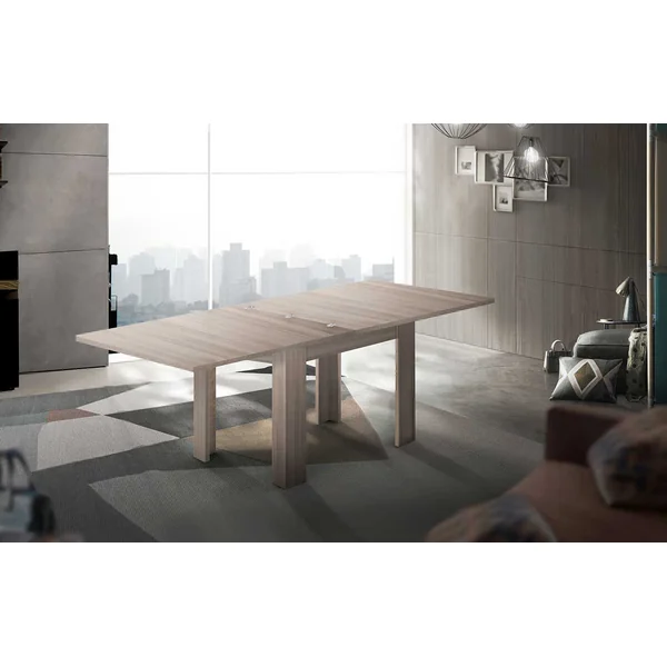 Table de salle à manger extensible 90 cm orme Jessica