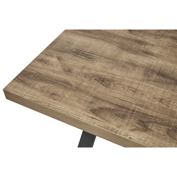 Table de salle à manger industrielle chêne/noir