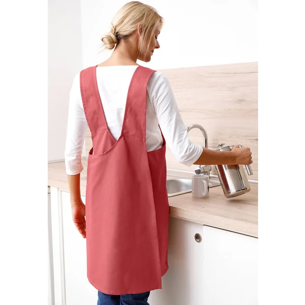 Tablier de cuisine japonais coton, terracotta