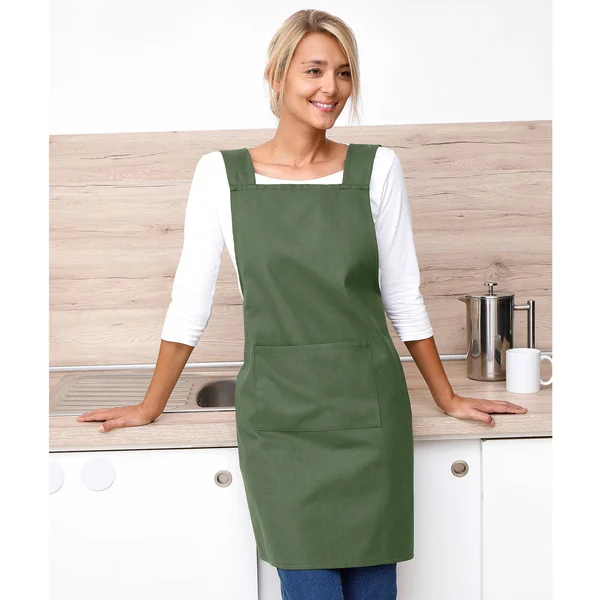 Tablier de cuisine japonais coton, vert