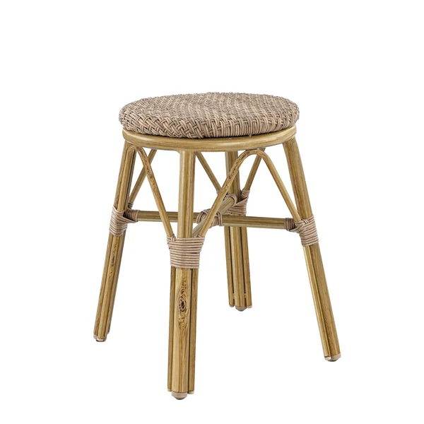 Tabouret de bistrot empilable d'extérieur en rotin Britney