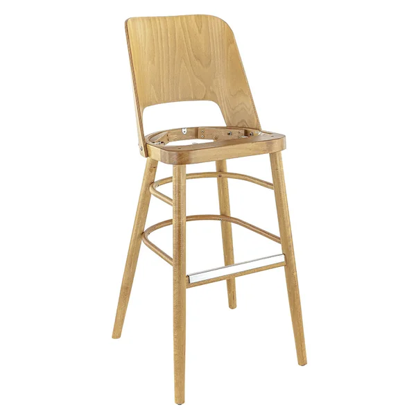 Tabouret de bistrot hêtre et simili Bucarest