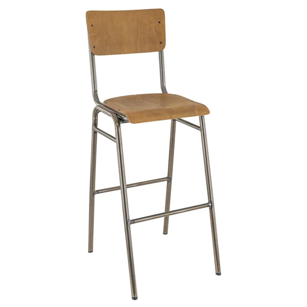 Tabouret de bistrot métal et bois Angelus