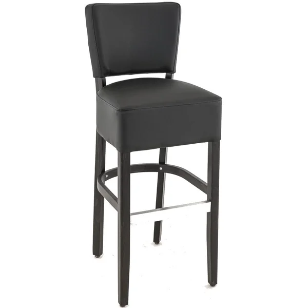 Tabouret de restaurant hêtre et simili Florilège