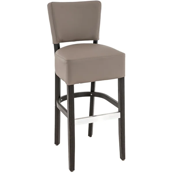 Tabouret de restaurant hêtre et simili Florilège