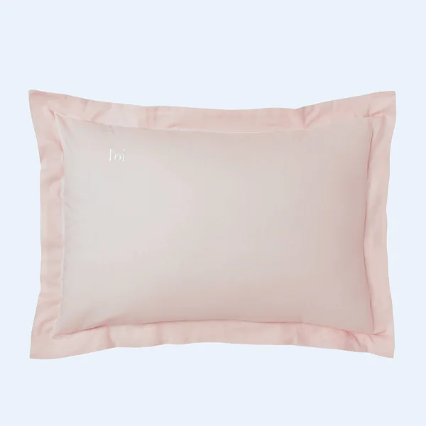 Taie d'oreiller coton, personnalisable , rose poudré