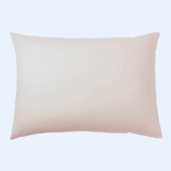 Taie d'oreiller coton, personnalisable , rose poudré