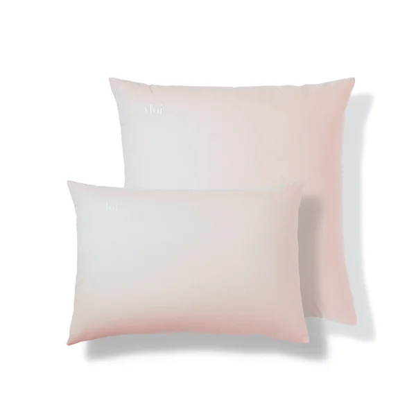 Taie d'oreiller coton, personnalisable , rose poudré