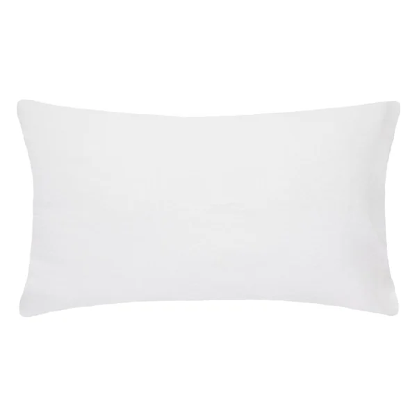 TAIE OREILLER LIN BLANC 50X70CM