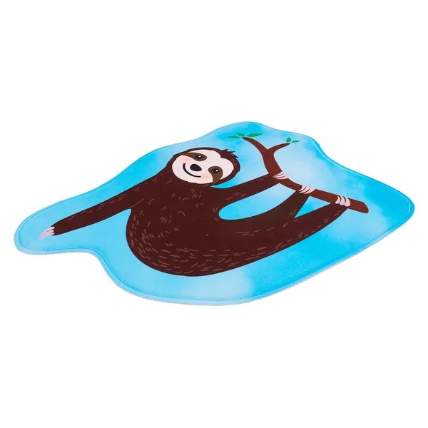 Tapis antidérapant enfant lavable en machine multicolore Sloth