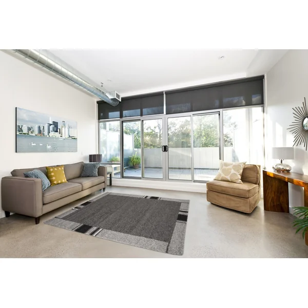 Tapis contemporain en polypropylène Wood