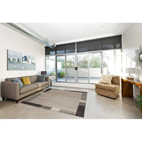 Tapis contemporain en polypropylène Wood