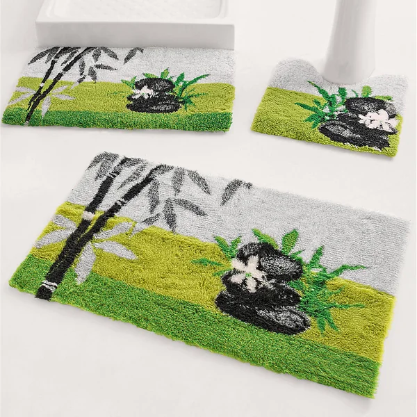 Tapis de bain Zen, vert