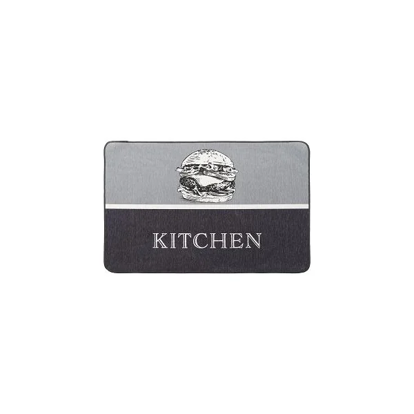 TAPIS IMP 50X80CM POLYESTER KITCHEN GRIS