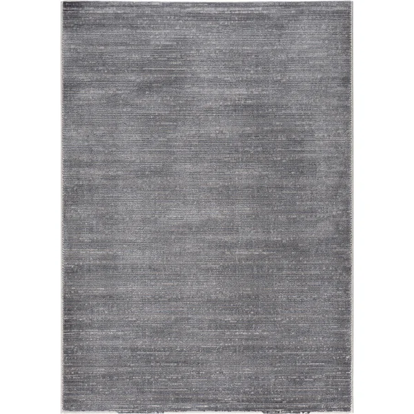 Tapis moderne à courtes mèches effet brillant Justine
