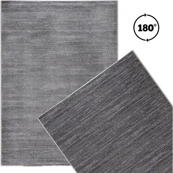 Tapis moderne à courtes mèches effet brillant Justine