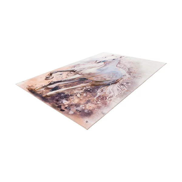 Tapis pour fille multicolore rectangle Ice