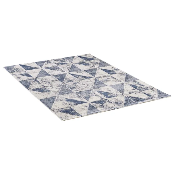 Tapis scandinave géométrique brillant pour salon Jonasse