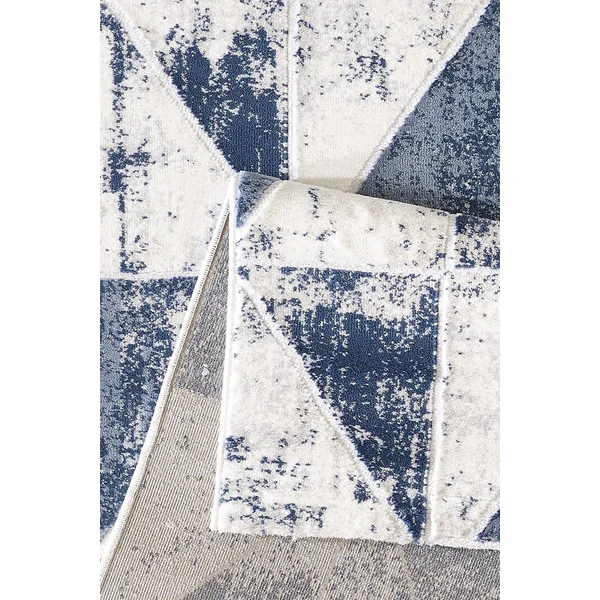 Tapis scandinave géométrique brillant pour salon Jonasse
