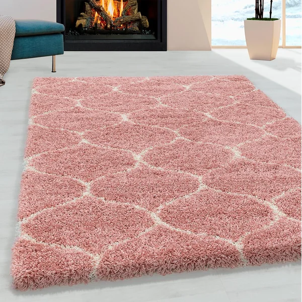 Tapis shaggy baroque rectangulaire Lokalt