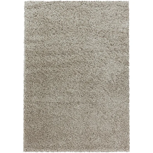 Tapis shaggy design uni rectangulaire Gadol