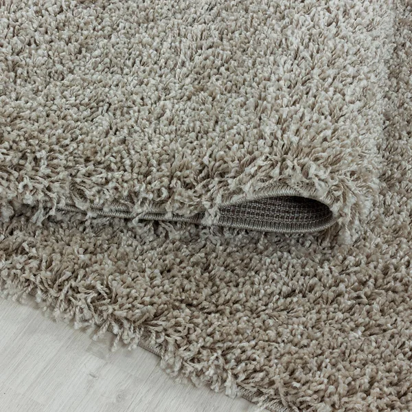 Tapis shaggy design uni rectangulaire Gadol