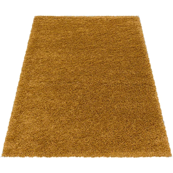 Tapis shaggy design uni rectangulaire Gadol