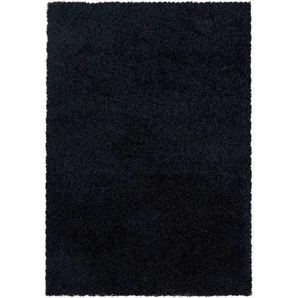Tapis shaggy design uni rectangulaire Gadol