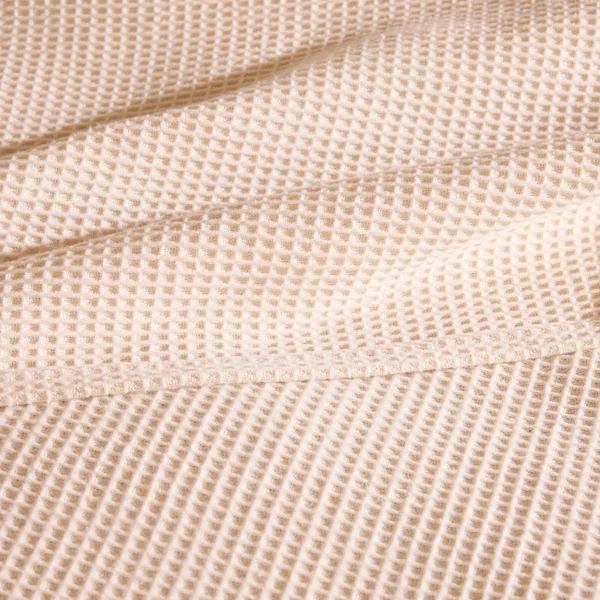 TOISON D'OR Dessus de lit nid d'abeille Yvoire - Naturel - 270 x 250 cm