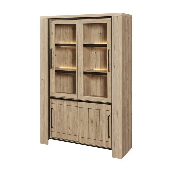 Vaisselier/argentier contemporain chêne clair Henrik