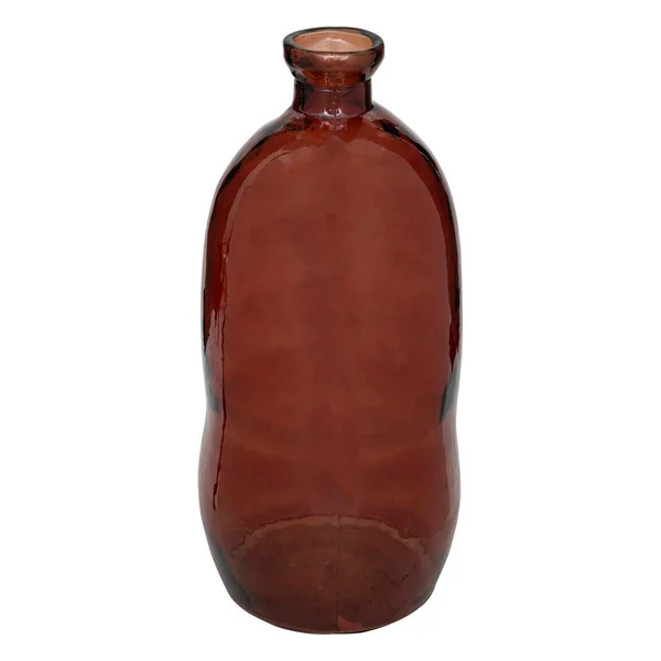 VASE BOUTEILLE ULY VERRE RECYCLE AMBRE H.73CM
