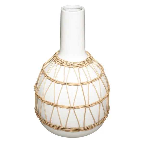 VASE CERAMIQUE ROTIN H.28.5CM
